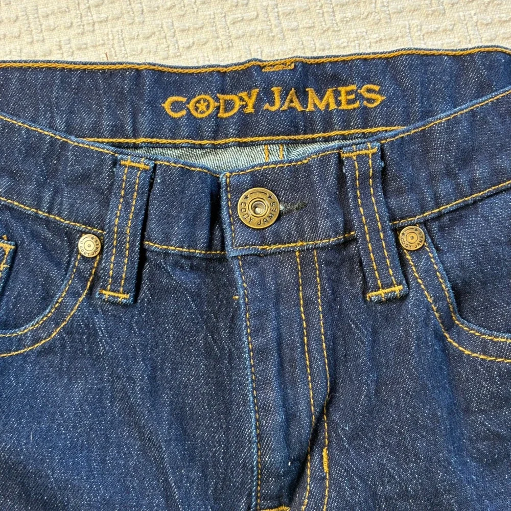 Cody James Mens Slim Straight Leg Dark Wash Stretch Denim Jeans 31x32 Cowboy